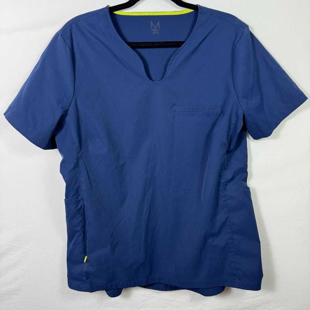 Medelita Blue Scrub Top Women’s No Size